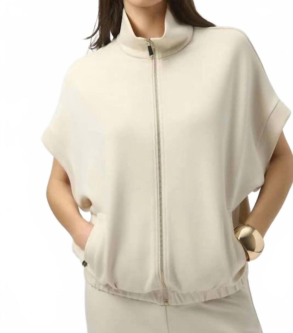 NEW JOSEPH RIBKOFF casual zip-up jacket in birch